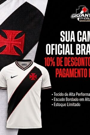 Camisa Oficial Branca Vasco da Gama Nike