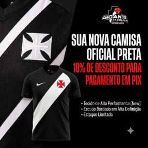 Camisa Oficial Preta Vasco da Gama Nike